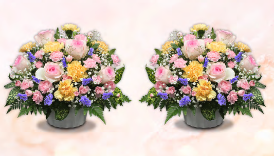 ご要望に応じてお花のアレンジメントも承ります